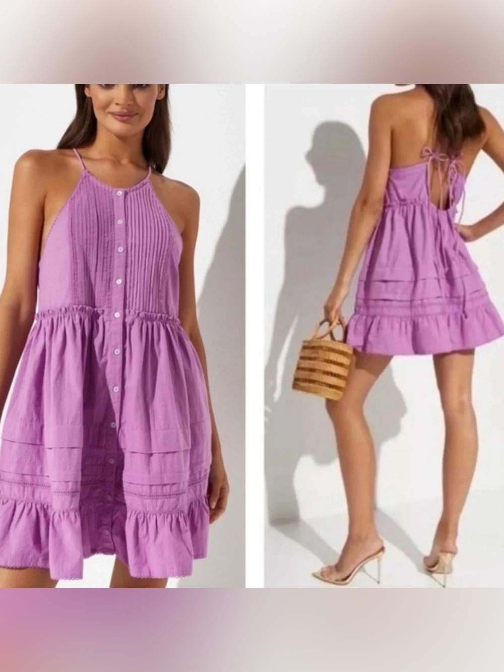 Free People Desert Mini Days Dramatic Orchid size XS - Picture 1 of 13